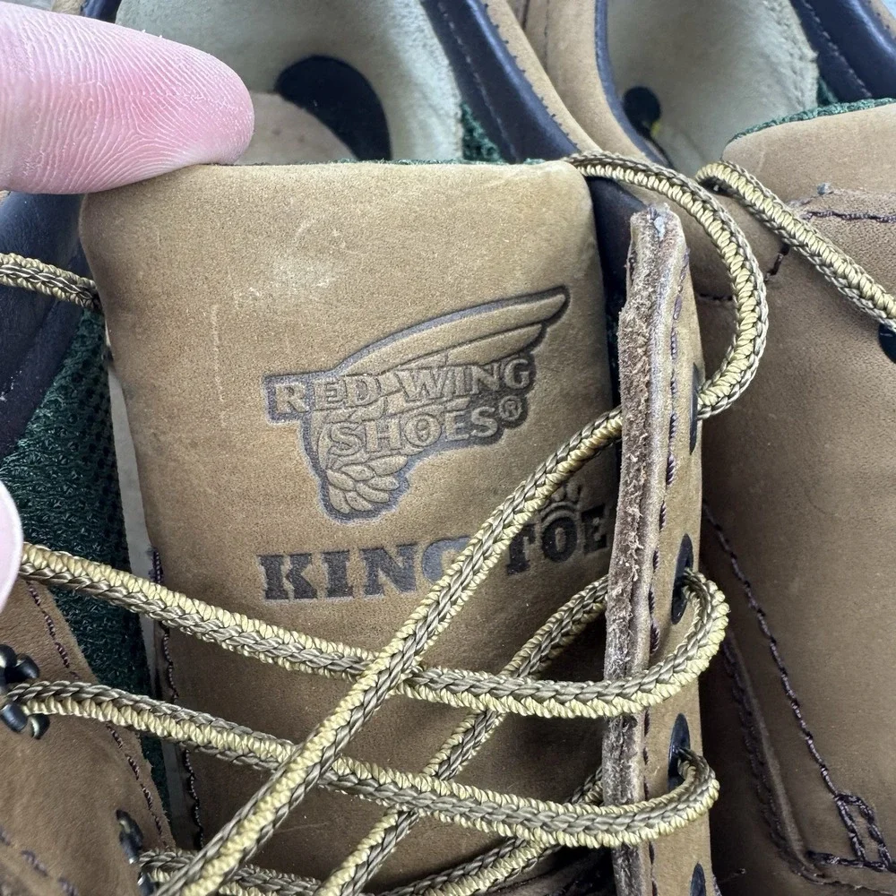 Red Wing King Toe 6634 Men's Sz 11.5 D Steel Toe Slip Resistant Brown Suede Work